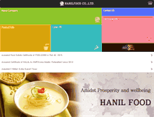 Tablet Screenshot of hanilfood.com